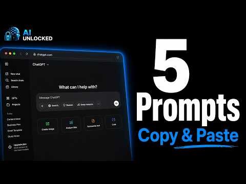 ChatGPT Prompts That Do Your Work For You (Copy & Paste)