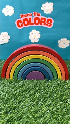 🌈 Learn Colors with a Happy Rainbow | Name the Colors #cocomelon #toddlerlearning #shorts