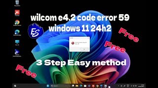 Wilcom E4 2 Code Error 59 Windows 11 24h2 Wilcomemul Dll Code Error 59 Solution Sekh Belal Ali Mp3 & Mp4 Download - clip.africa.com