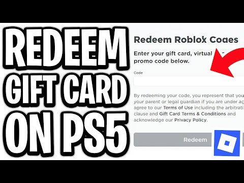 How To Redeem A Roblox Gift Card On PS5 - Full Guide
