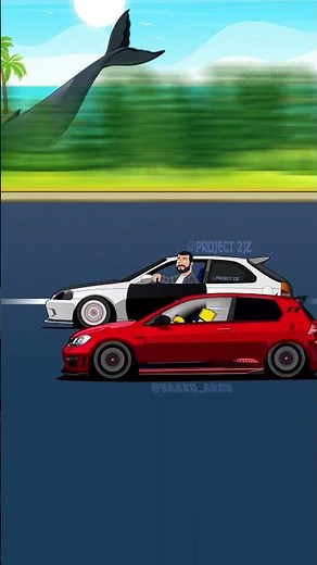 Hellcat vs Golf R vs Civic 3K9: High Speed Race! 🏁
