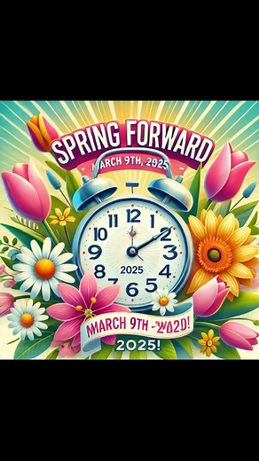 6.2K views · 42 reactions | Spring Forward 2025 is just around the corner! ⏰ Don’t forget to set your clocks ahead on March 9th, 2025!  Let’s embrace longer days, brighter mornings, and all the fresh energy that comes with it! ✨ #SpringForward #DaylightSavings #HelloSpring #FreshStart #SpringVibes #LongerDays #NewBeginnings #2025Ready | Janniffer Melcher | Facebook