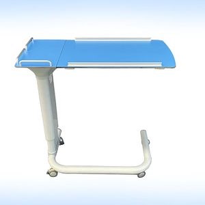 [Hot Item] Height Adjustable Home Medical Care Bedside Tilt Top Dining Hospital Overbed Table