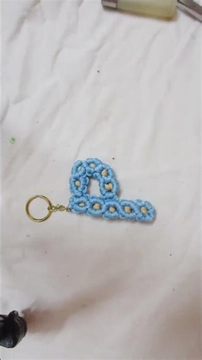 Macrame Alphabets keychain #new design #trending #diy