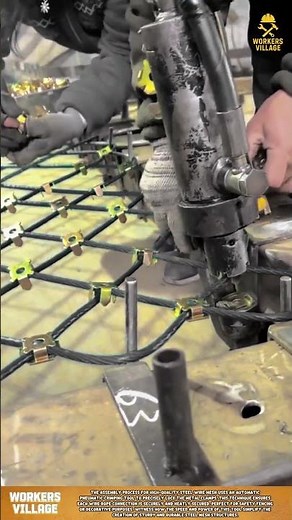 Revolutionizing Safety: Automatic Swaging Machine for Wire Rope Mesh! 🏗️