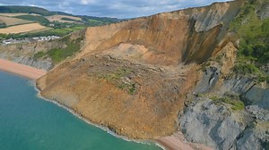 People filmed above cliff collapse despite warnings