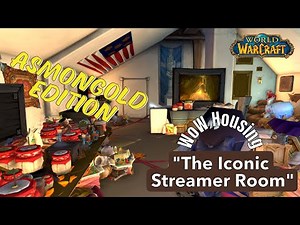 WoW Housing: The Iconic Streamer Room - Asmongold Edition | Showcase | Walk Through | Funny Builds