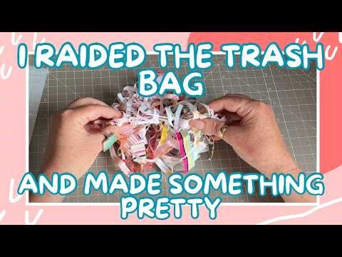 Turn Tiny Fabric Scraps and Crumbs into Unique Fabric Embellishments | DIY Handmade Card Tutorial
