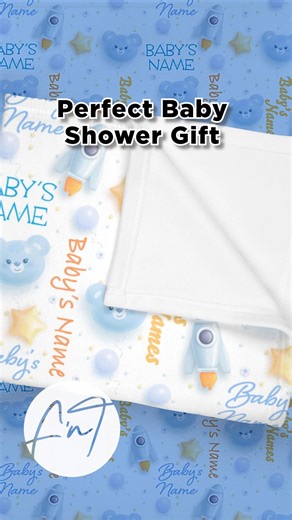Personalize this “Dreamy Balloon” baby blankies for a girl and a boy. Perfect Baby Shower Gift ~ A Lifelong Keepsake! https://fashnthreads.etsy.com/listing/1677184786 Ultra Fluffy Soft - Great Gift For New Born #BabyBlankets #BabyShower #Swaddle | Fash'nthreads