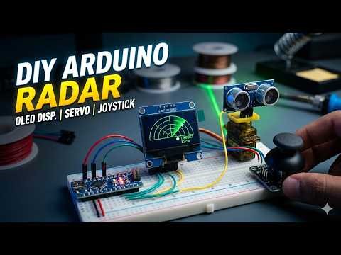 DIY Arduino Radar with OLED Display & Joystick Control