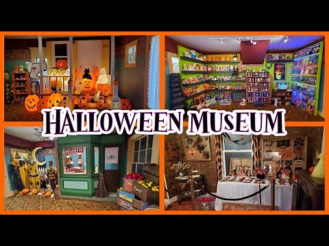 We made a Halloween Museum! Huge Vintage Decorations Collection Tour