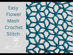 Easy Crochet Star Flower Mesh Stitch Tutorial – Perfect for Summer Projects