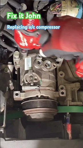 Broken AC Compressor Replacement #fixitjohn #mechanic