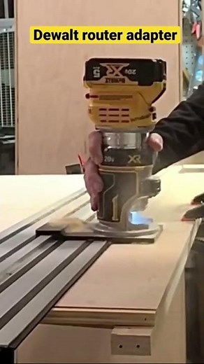 Dewalt Router adapter for Dewalt track saw rail