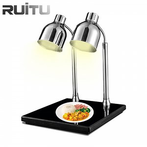 [Hot Item] Buffet Hotel Catering Services Insulation Commercial Stainless Steel Equipment Cafeteria Luxury 2 Silver Tank Heat Preservation Table Buffet Heat Lamp for Sale