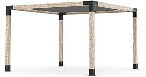 Pergola Kit with Shade SAIL for 6x6 Wood Posts (12x12)