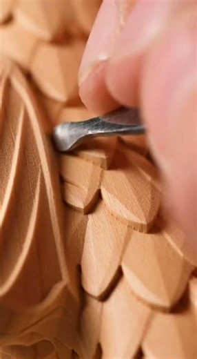 Realistic Wooden Dragon ASMR 🐉 | Satisfying Wood Carving