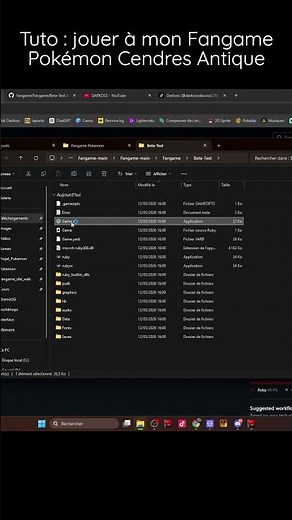 Tuto pour jouer à mon Fangame Pokémon Cendres Antiques