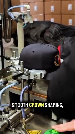 Automatic Cap Shaping Machine | Professional Hat Manufacturing Process in Garment Factory
