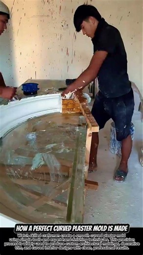 How a Perfect Curved Plaster Mold Is Made #diyprojects #engineering #satisfying