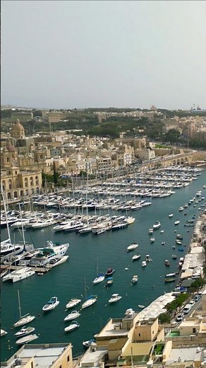 The Golden Hour in Valletta Bay Awesome Malta 🇲🇹 #malta #travel #viralshorts