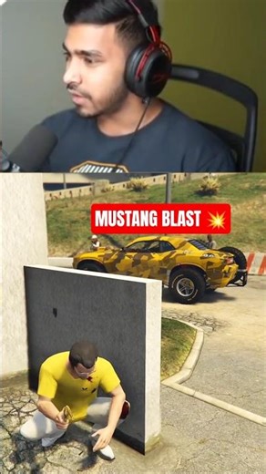Los Santos Gang Attacked Michael 😱 | His Mustang Car Got Blown Up! #gta5 #technogamerz #gameox35