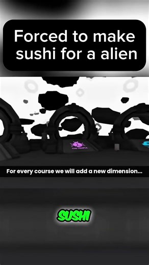 Forced To Make Sushi For a alien😭 #roblox #robloxscarysushi