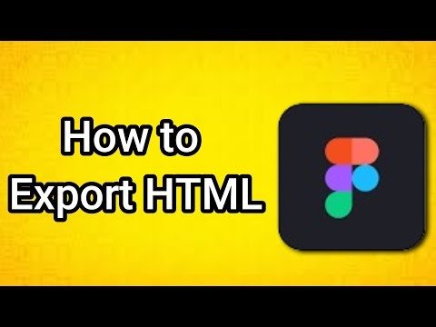 How to Export HTML in Figma
