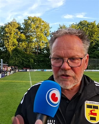 Trainer Henk de Jong na afloop van Drachtster Boys - SC Cambuur