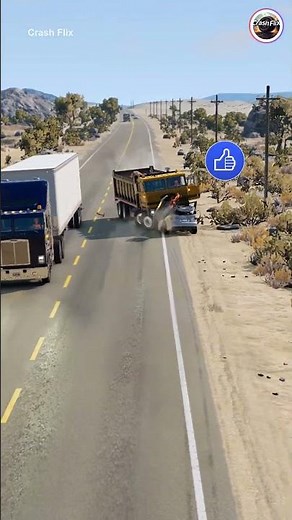 Realistic Highway Car Crashes🚗💥 #realisticcarcrashes #carcrashes #beamngdrive