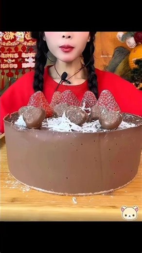 Thick chocolate mousse cake ASMR🍪🍰 Chinese dessert eating show 😍 dessert mukbang#asmrdessertmukbang