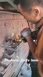 Pneumatic Angle Grinder grinding the steel plate (special tools for fixing) #mechanic #mechanicjack #pneumatic #grinder #steel | Mechanic Jack's team