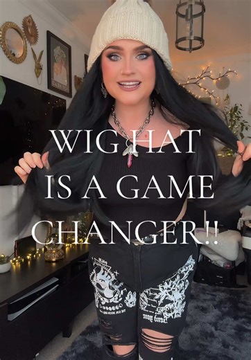 These wig hats and beanies are a game changer, especially if you’re a busy mum—perfect for the school run or dog walks! It’s absolutely pouring with rain outside, and I’m definitely going to wear a hat. The fact that this one has styled synthetic extensions attached is fantastic because, in seconds, my hair is sorted and I look glam! Plus, the rain won’t ruin my hair. #wighat #BusyMumStyle #RainyDayReady #QuickHairFix #GlamOnTheGo