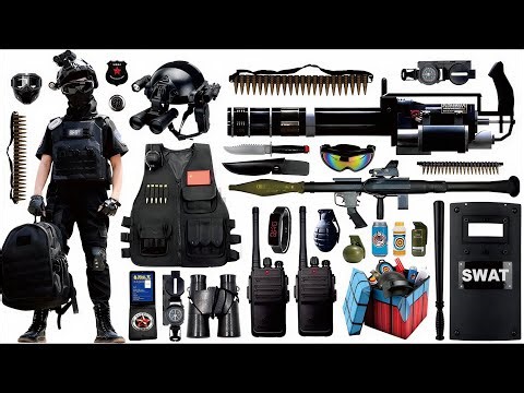 Unboxing mystery toy box, M249 light machine gun, 98K sniper rifle, AK47 assault rifle, Glock pistol