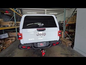 A.R.E. CX Evolve Truck Bed Cap with Bedrug Bed Liner on a Jeep Gladiator
