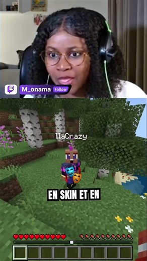 Le skin Minecraft de Monama : La bouche ouverte !