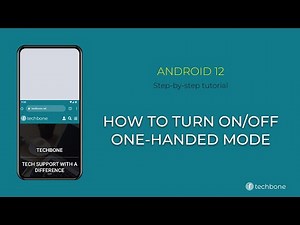 How to Turn On/Off One-handed mode [Android 12]