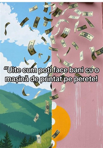 Masina de printat pe perete? #afacere #business #idei #profit #succes #bani #viral #print #fyp