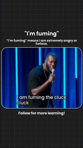 I'm fuming meaning 👇👇 #learnenglish #englishlanguage #english