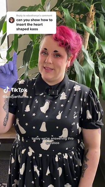 How to Insert Silicone Heart Retainers for Piercings