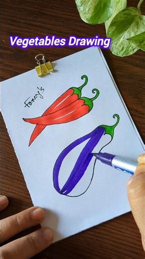 📌Number 3 Drawing Trick 🌶️🍆 | Easy Drawing for Kids #Shorts