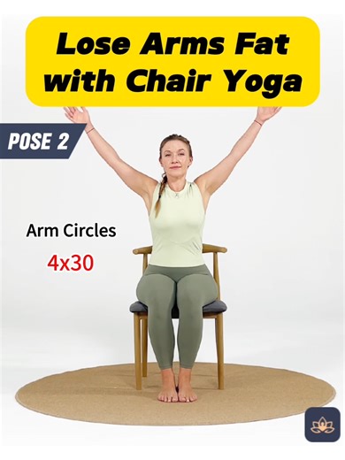 Click for more 👉 https://yogafit.onelink.me/gbx1/3vex99ov #yoga #YogaFit #chairyoga #chairworkout #chairexercise | YogaFit｜Yoga for Beginners
