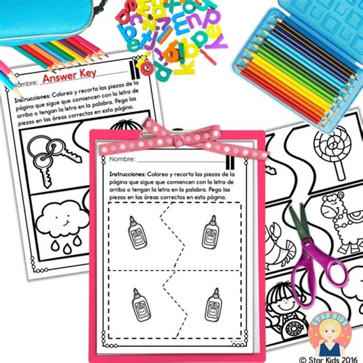 ABC Letter Puzzles for PreK, Kindergarten and First Grade IN SPANISH