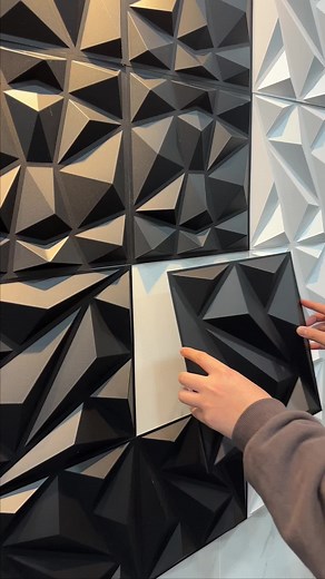 PVC 3D Decorative Wall Panel Ideas for Home Living Room