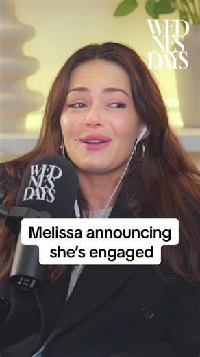 Melissa’s ENGAGED!!! 💍 Melissa caught the moment she told @ruby adler on camera and it was precious 🥹 It’s a Galentine’s special with the stunning Ruby joining this week’s episode. 🤍 To listen to the full episode search ‘Wednesdays podcast Ruby Adler’ on YouTube, Spotify or Apple. #galentinesday #valentine #engaged #melissatattam #engagement