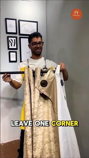 Tips and tricks to install curtain at home #curtains #homedecor #explore #diy