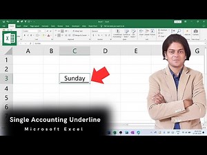 How to add single accounting underline in excel?