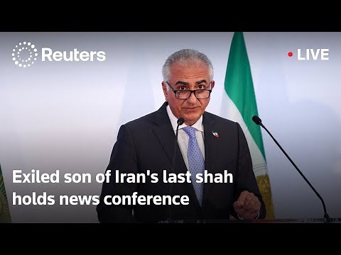 LIVE: Exiled son of Iran's last shah holds news conference