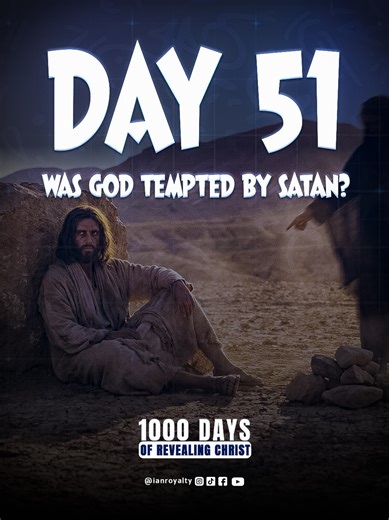 Day 51 | The Was God Tempted? | Mystery of the Two Natures Jesus is unique because He possesses two distinct natures in one Person. He is fully Divine (God) and fully Human (Man). He didn't leave His deity behind when He came to earth; He 'clothed' it in humanity. Who Was Tempted?Because Jesus is God, He cannot be tempted by evil in His divine nature. God is self-sufficient and holy; sin has no appeal to Him. However, because Jesus is also fully Man, He experienced the limitations of humanity. H