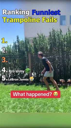 Ranking Trampoline Fails From Bad to WORSE 💥 #funny #shorts